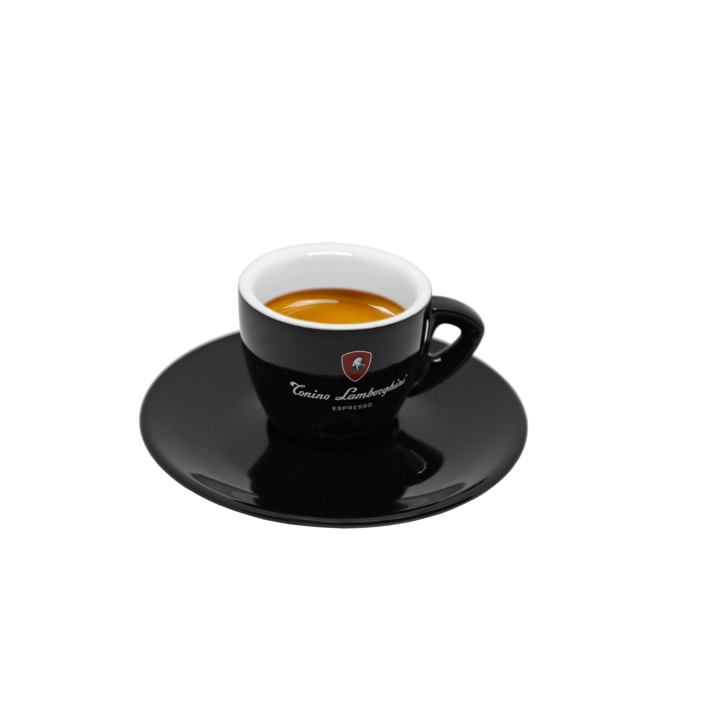 Tonino Lamborghini Logo'd Espresso Cup in Black