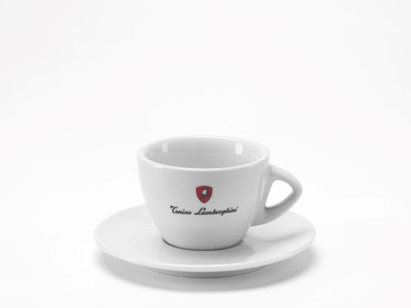 Tonino Lamborghini Logo'd Latte/Cappuccino Cup in White